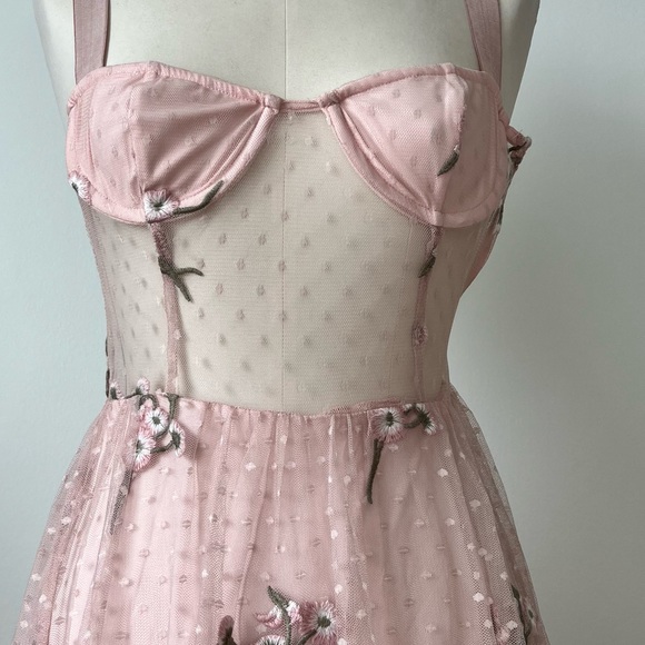 Majorelle Rina Embroidered Princess Pink Dress size XS - Picture 5 of 14